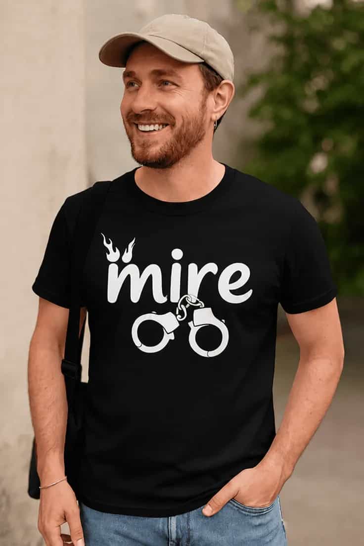 Tricou amuzant mire cu cătușe - mire