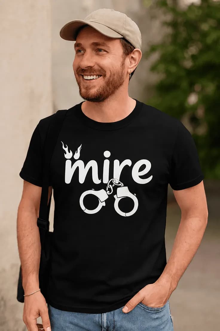 Tricou amuzant mire cu cătușe - mire