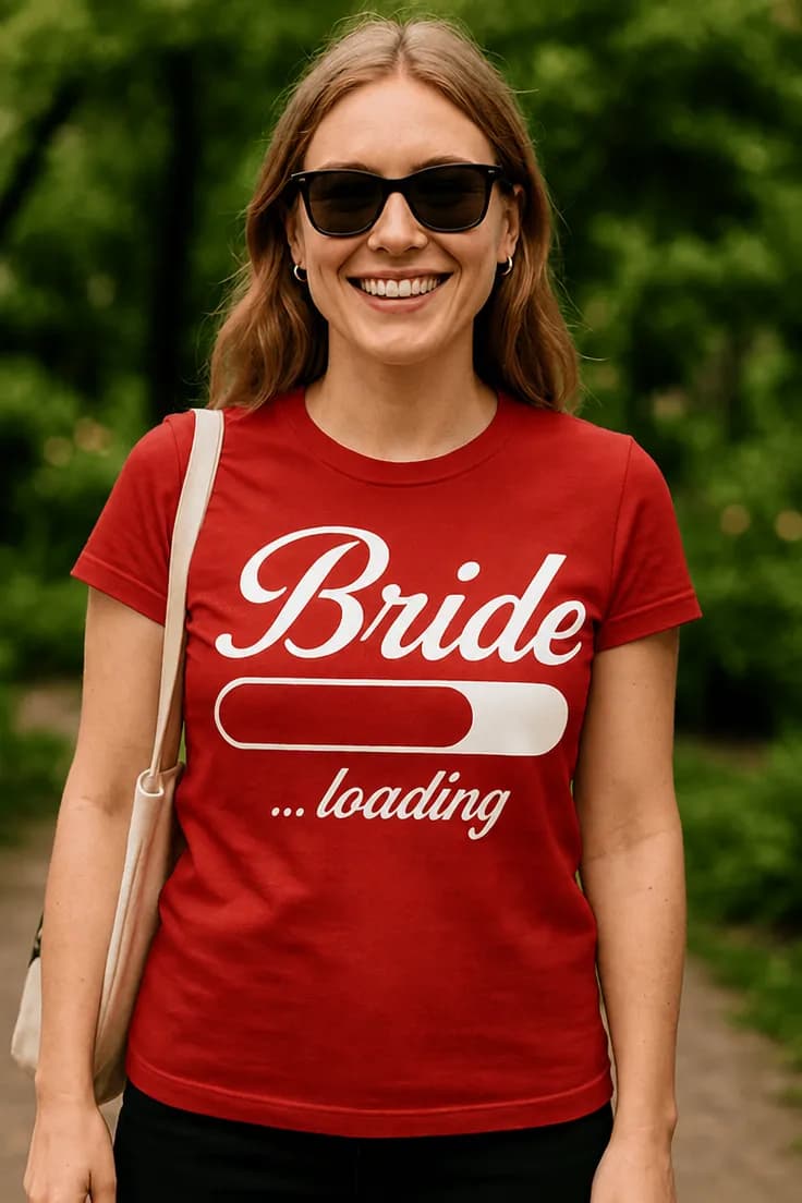 Tricou amuzant Mireasă loading - Bride ...loading