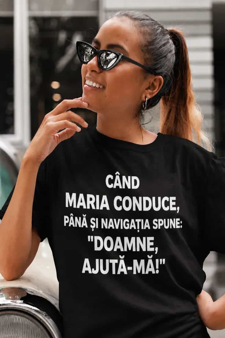 Tricou amuzant Navigația vorbește cu nume personalizat