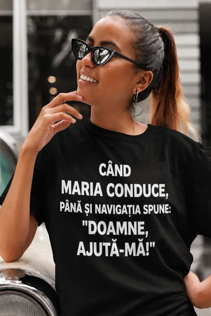 Tricou amuzant Navigația vorbește cu nume personalizat