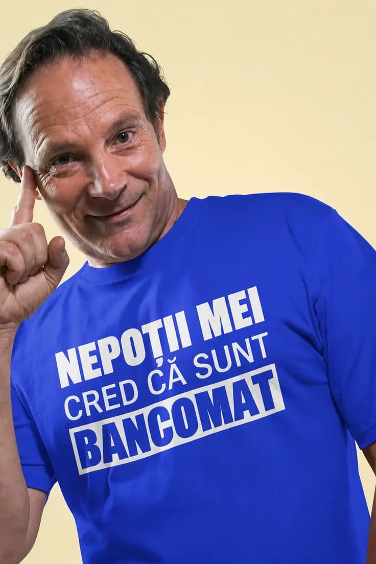 Tricou amuzant Nepoții cred că sunt bancomat