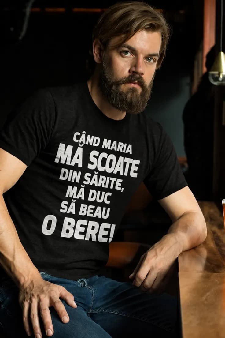 Tricou amuzant Nervi și bere cu nume personalizat