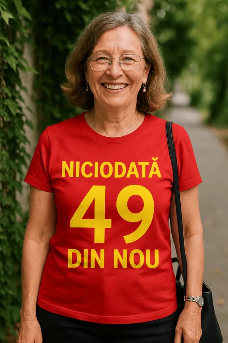 Tricou amuzant Niciodată 49 din nou - NICIODATĂ 49 DIN NOU