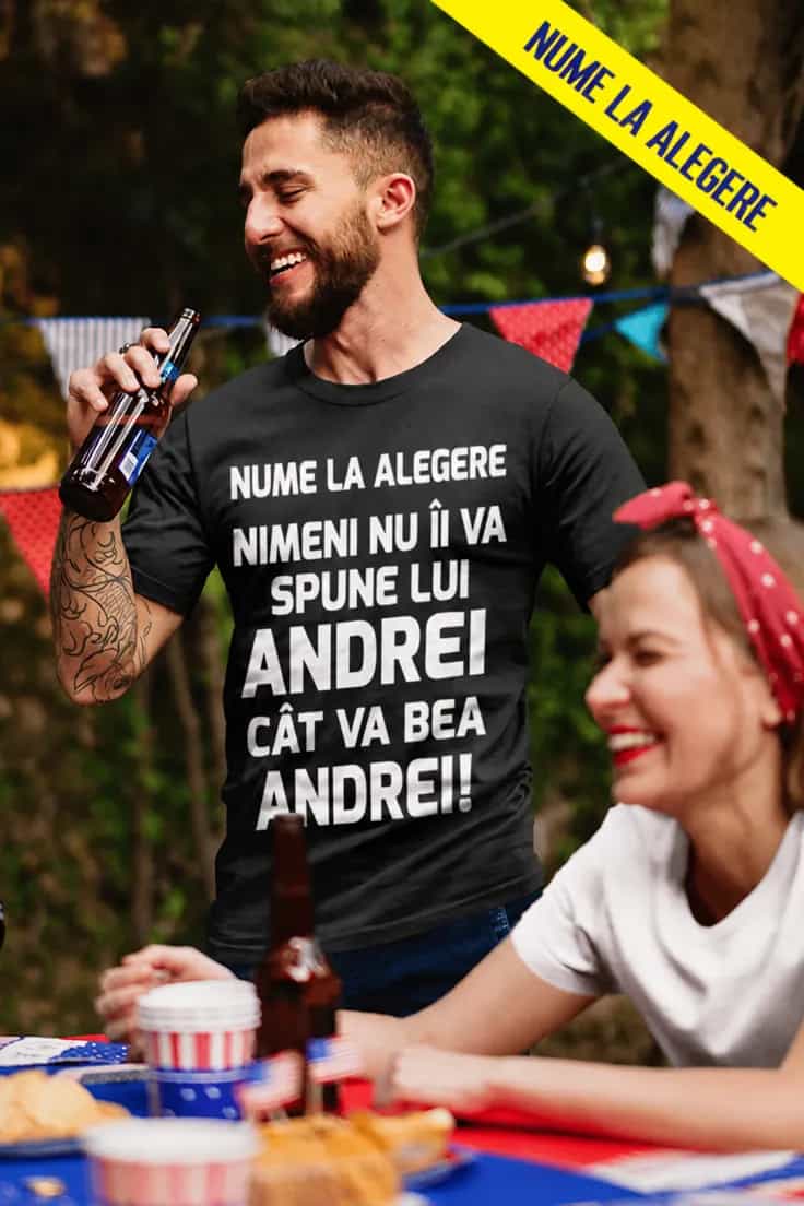 Tricou amuzant nimeni nu îi spune cu nume personalizat