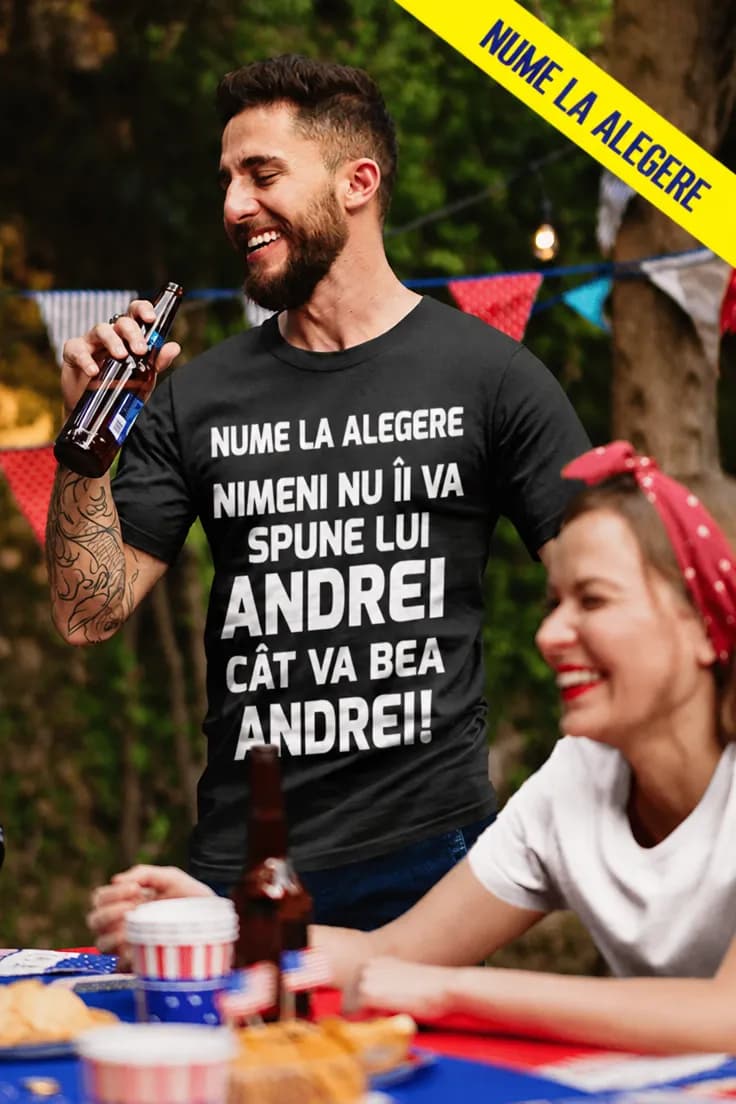 Tricou amuzant nimeni nu îi spune cu nume personalizat