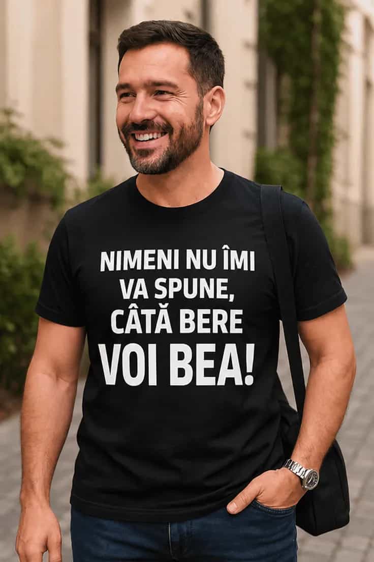 Tricou amuzant Nimeni nu îmi spune cât beau