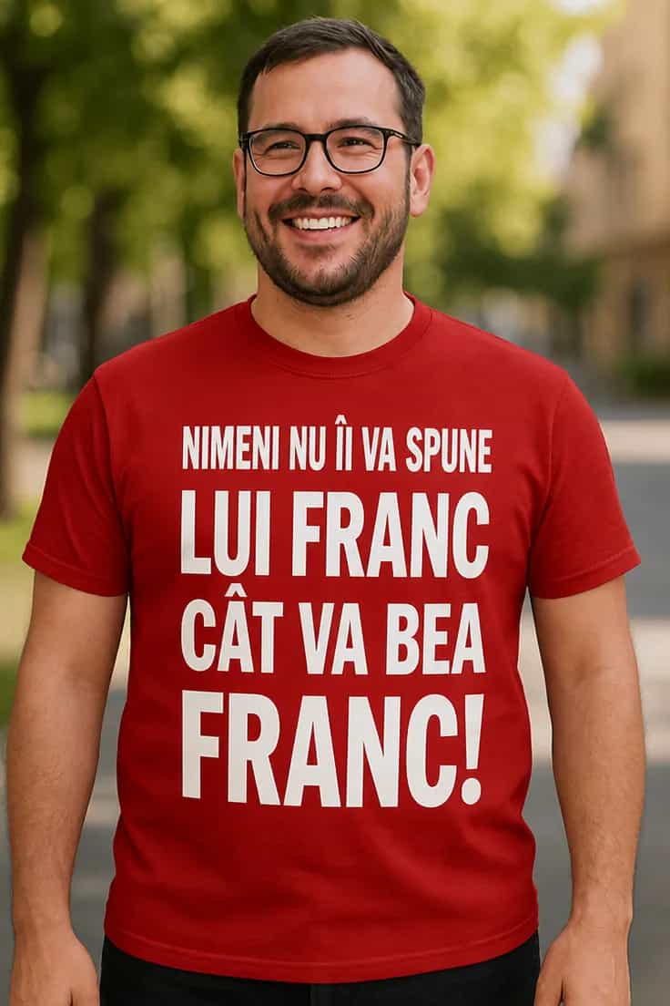 Tricou amuzant Nimeni nu spune cât bei cu nume