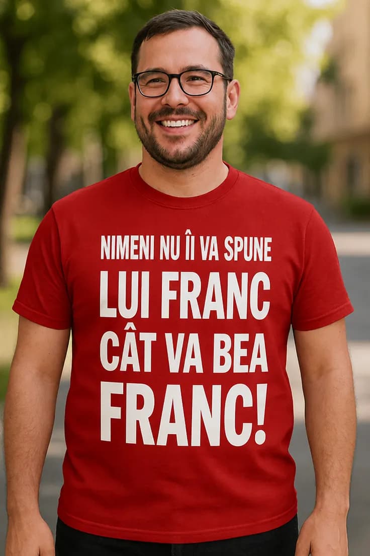 Tricou amuzant Nimeni nu spune cât bei cu nume