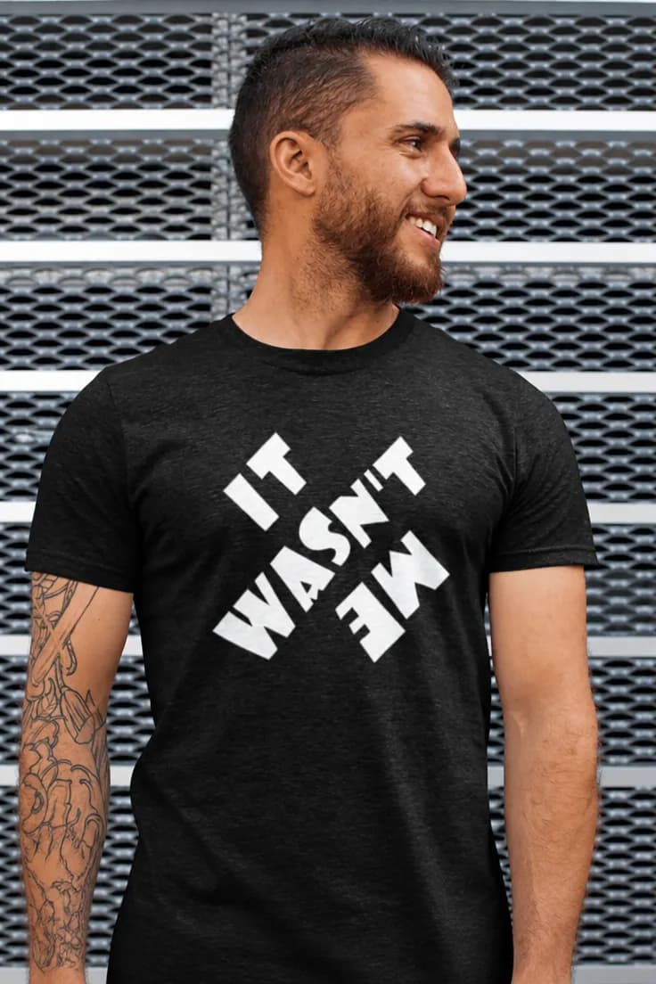 Tricou amuzant Nu am fost eu