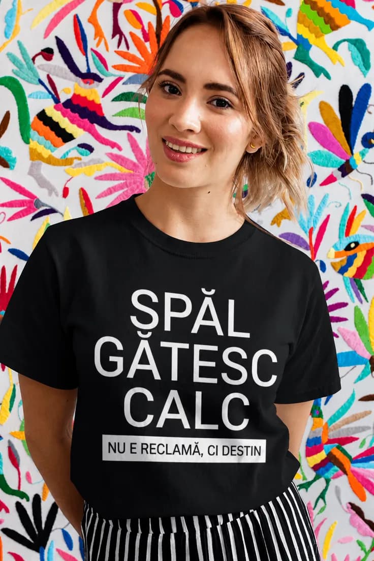 Tricou amuzant Nu e reclamă ci destin