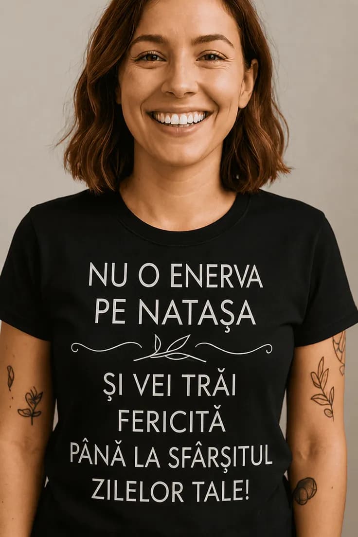 Tricou amuzant Nu mă enerva cu nume personalizat