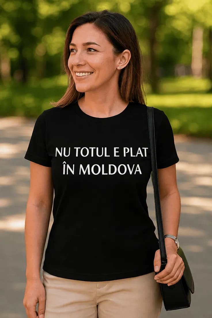Tricou amuzant Nu totul e plat – NU TOTUL E PLAT