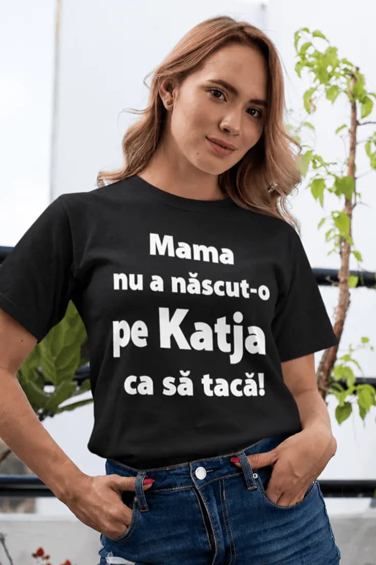 Tricou amuzant Nu voi tăcea cu nume personalizat