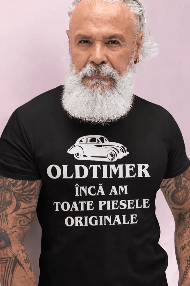 Tricou amuzant Oldtimer cu piese originale
