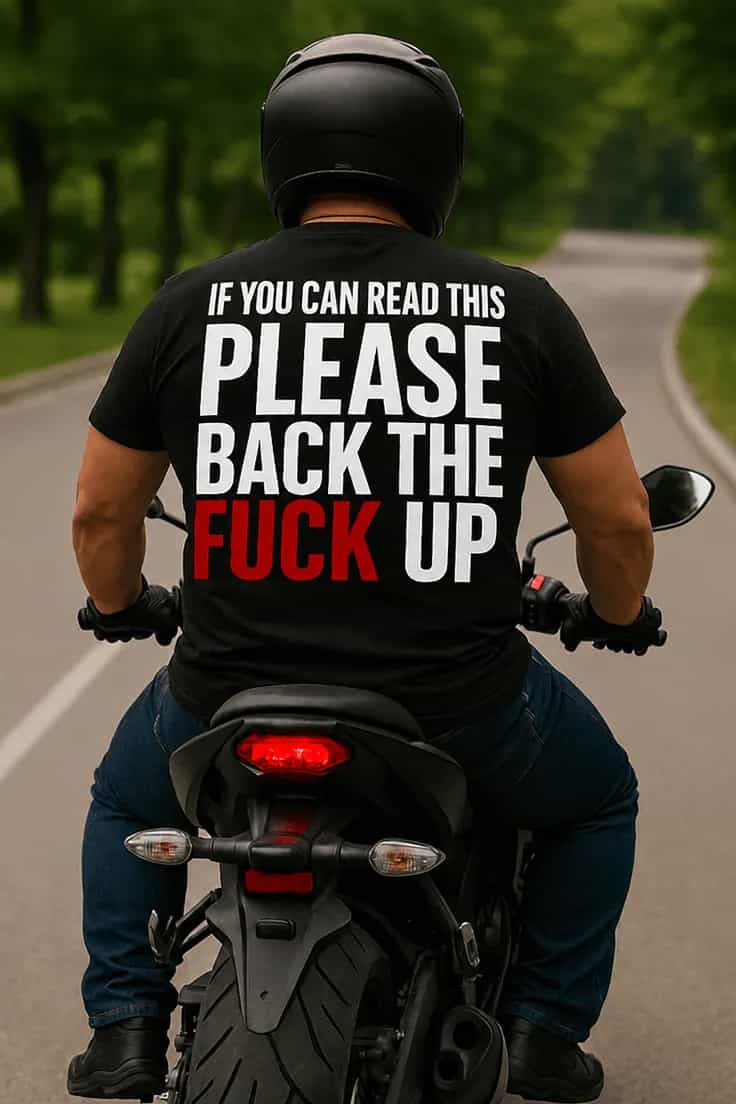 Tricou amuzant Păstrează distanța mesaj direct