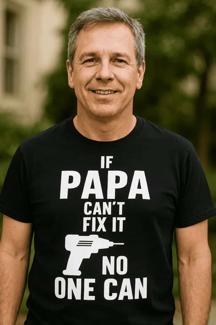 Tricou amuzant Papa repară orice - IF PAPA CAN'T FIX IT