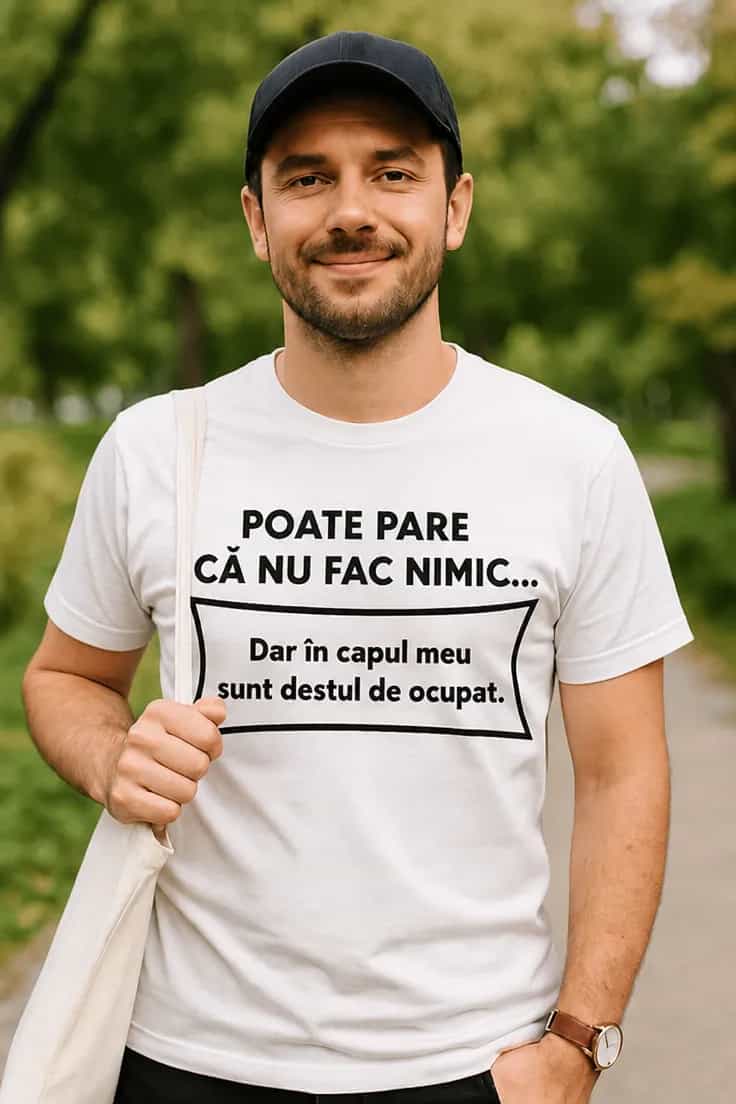 Tricou amuzant Par că nu fac nimic - POATE PARE