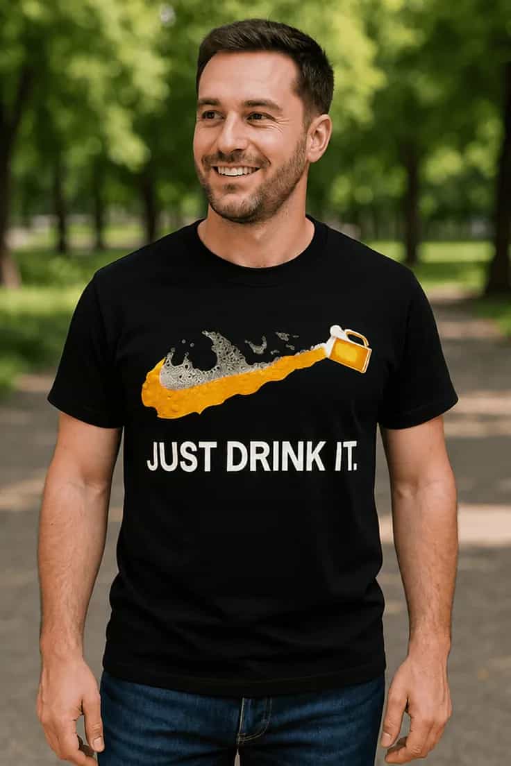 Tricou amuzant pentru iubitori de bere cu luna la alegere