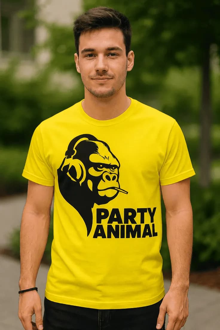 Tricou amuzant Petrecăreț adevărat PARTY ANIMAL
