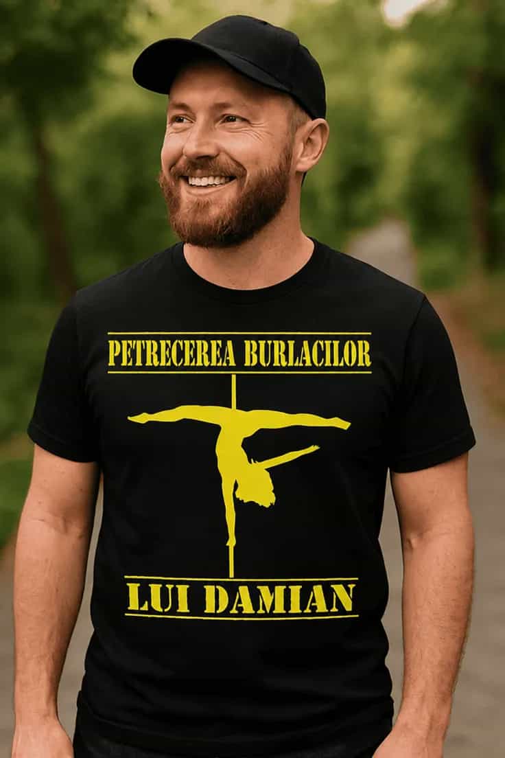Tricou amuzant Petrecere burlaci cu nume personalizat