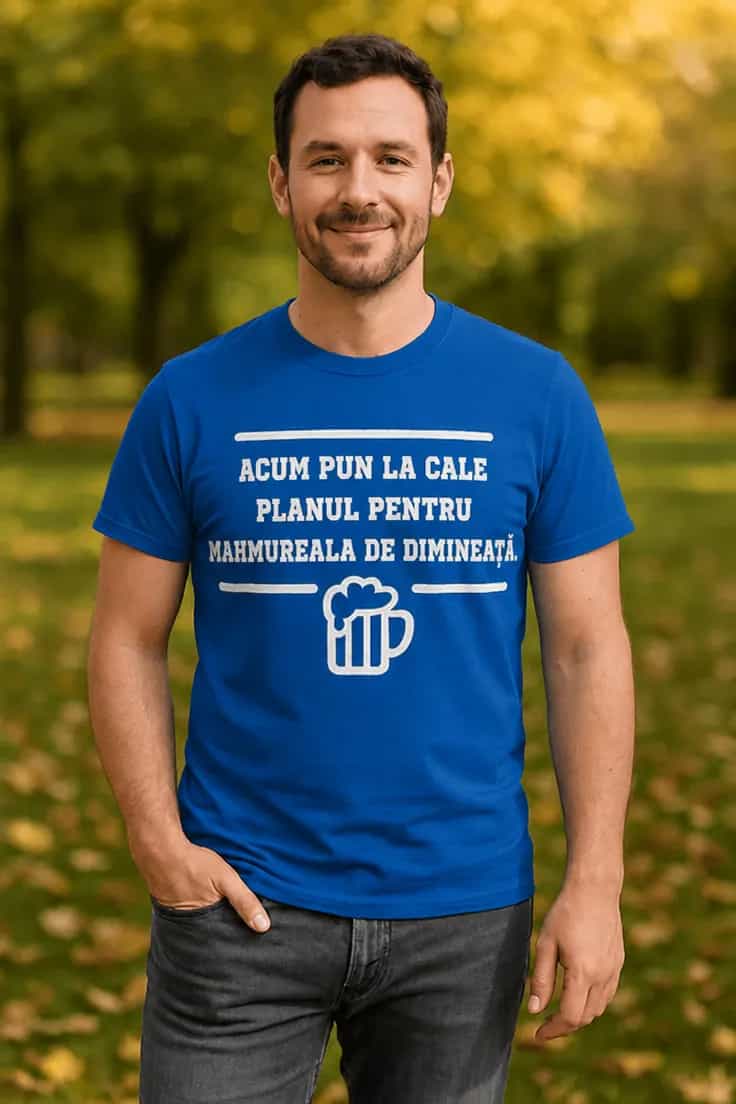Tricou amuzant Plan pentru mahmureală