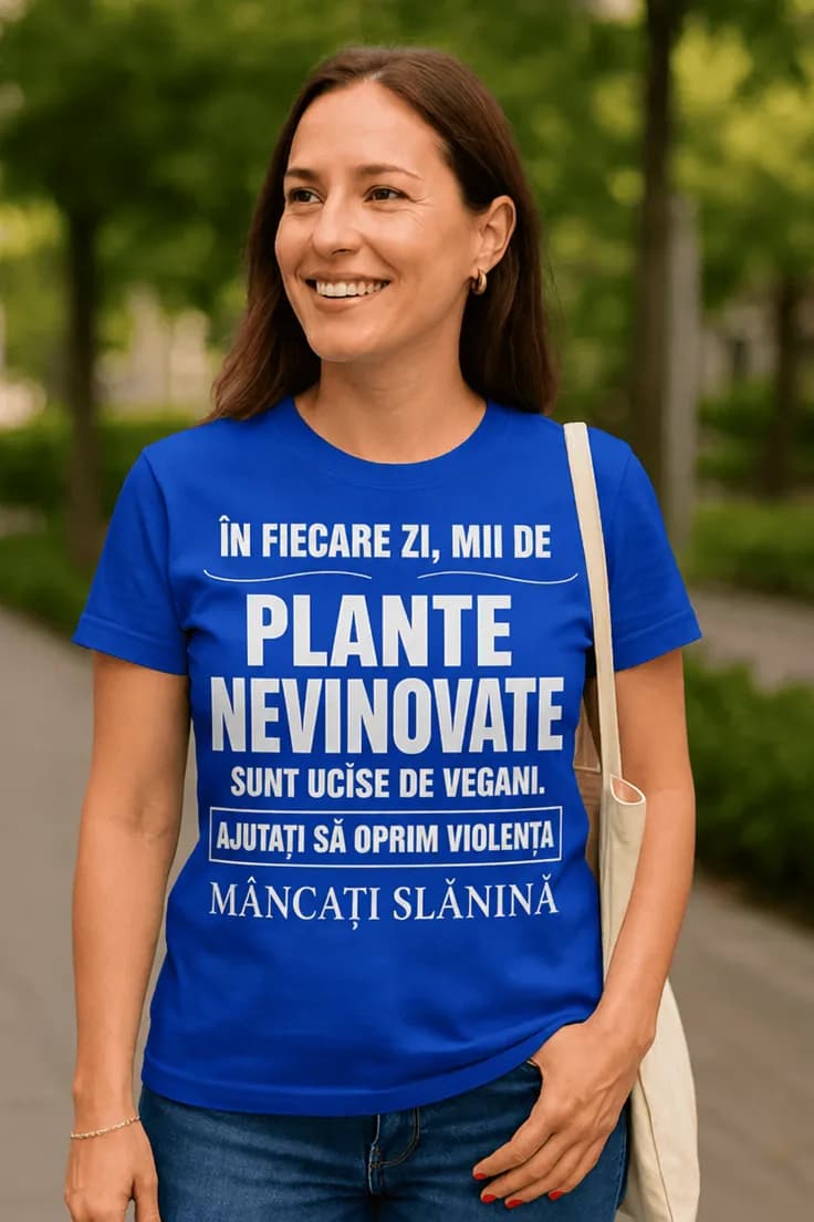 Tricou amuzant Plante nevinovate și slănină