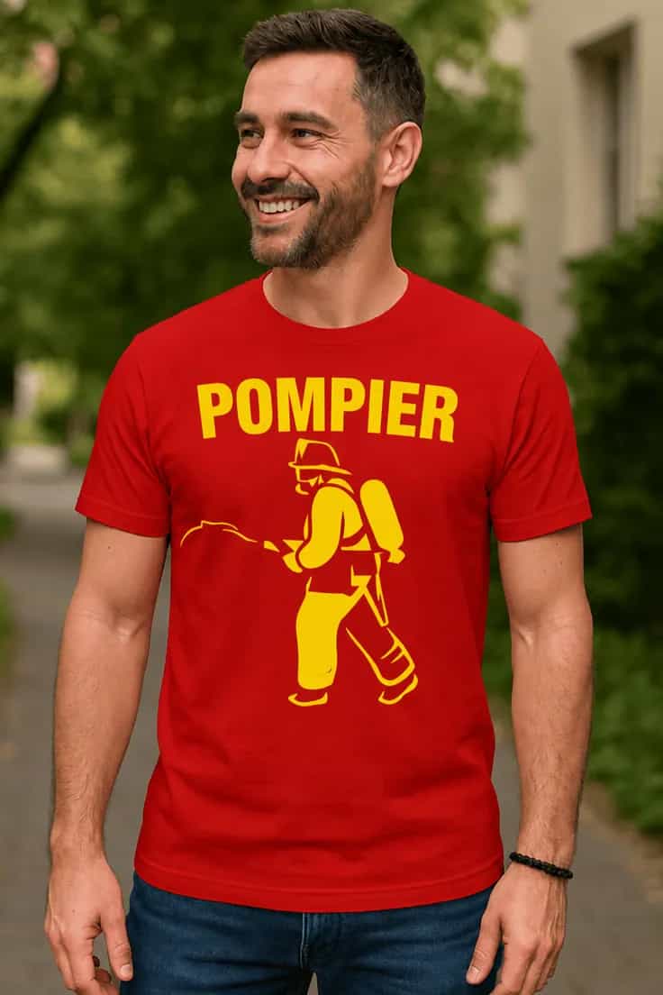 Tricou amuzant Pompier – POMPIER