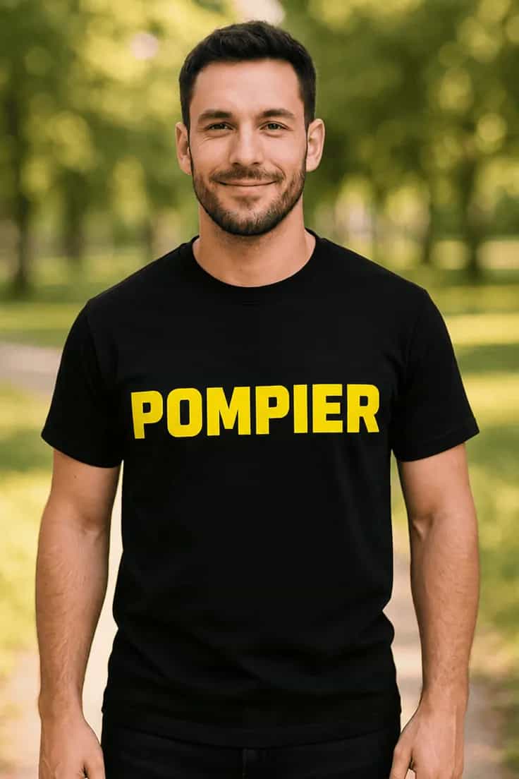 Tricou amuzant Pompier - POMPIER