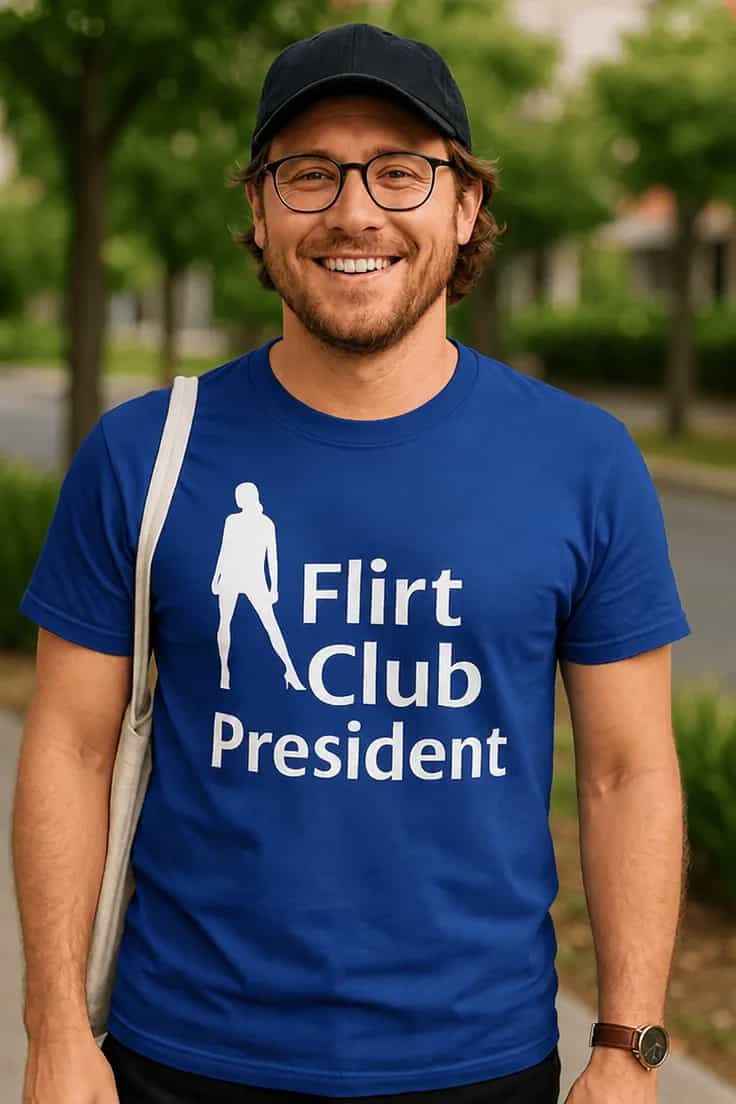 Tricou amuzant Președinte club flirt - Flirt Club President
