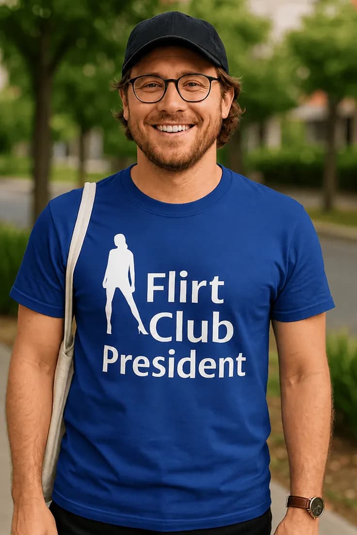 Tricou amuzant Președinte club flirt - Flirt Club President