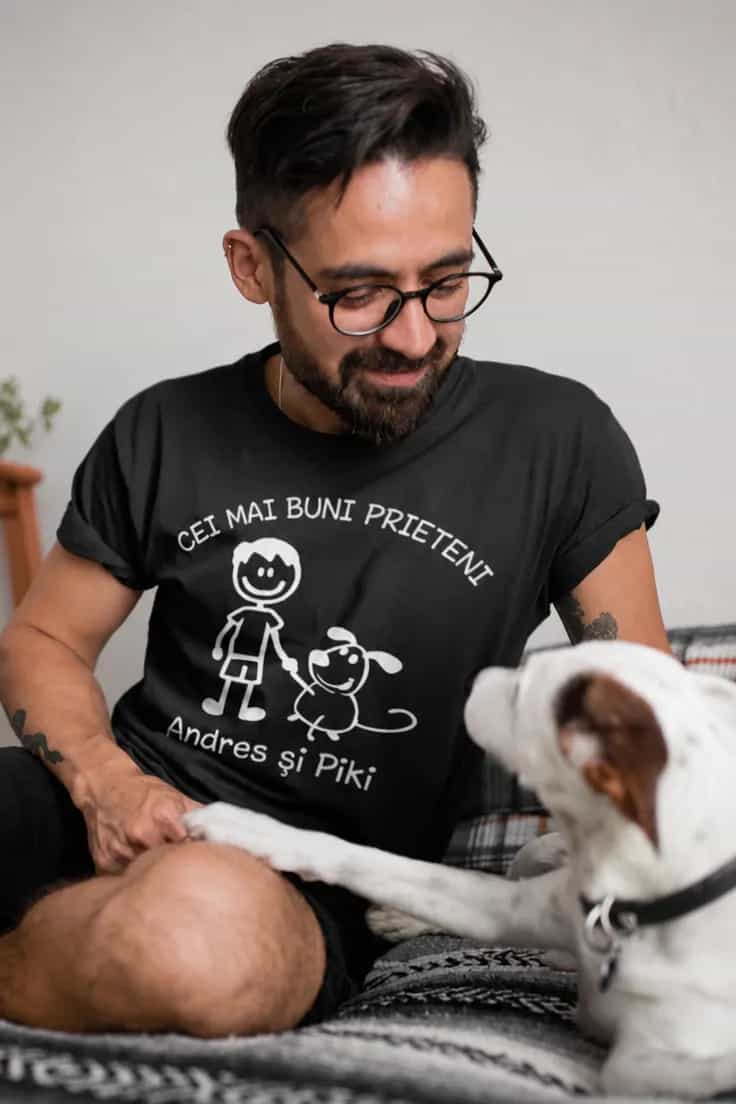 Tricou cei mai buni prieteni cu nume la alegere