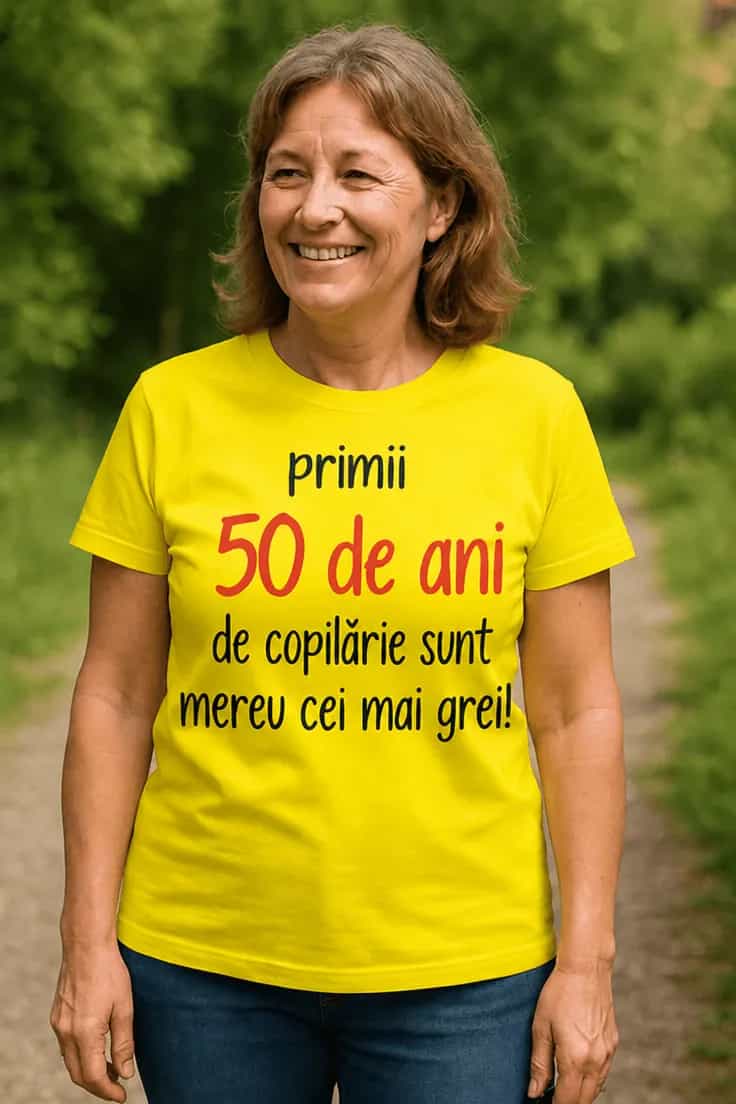 Tricou amuzant Primii 50 de ani – primii 50 de