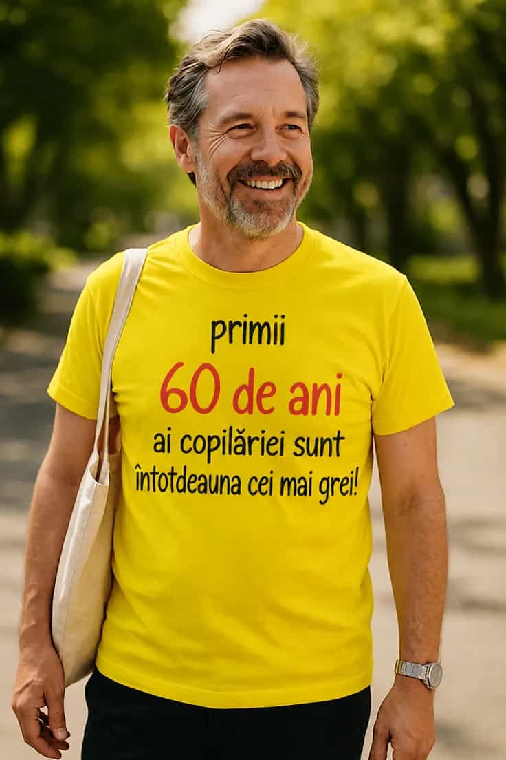 Tricou amuzant Primii 60 de ani ai copilăriei