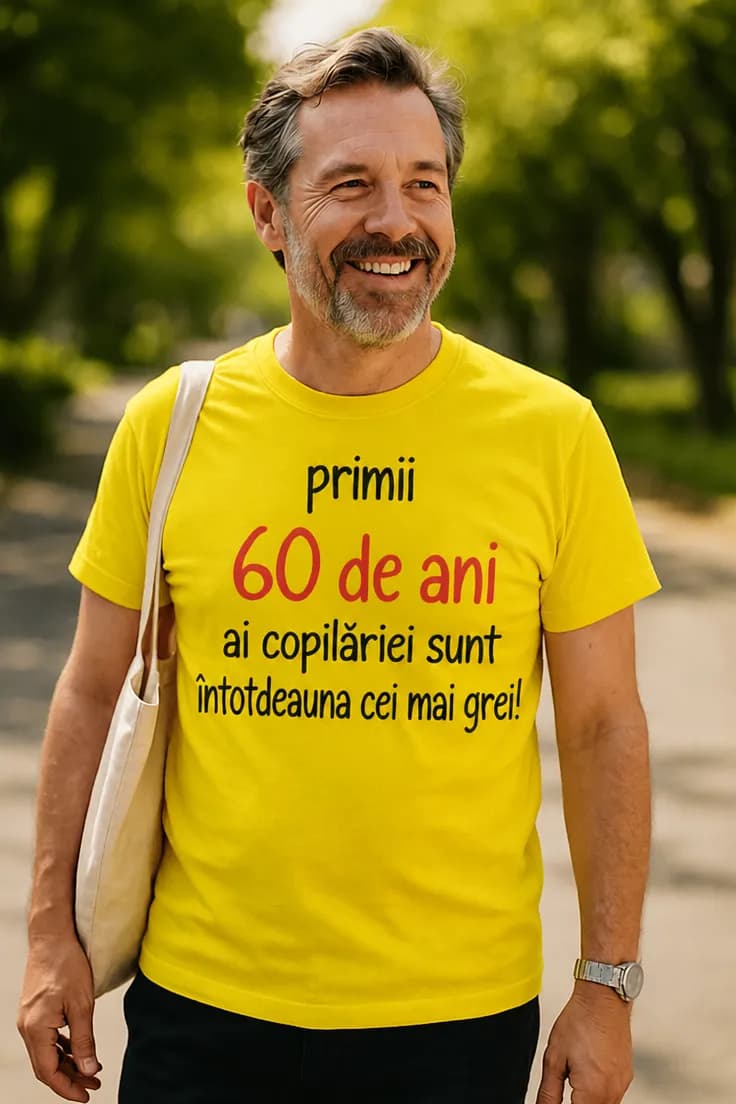 Tricou amuzant Primii 60 de ani ai copilăriei