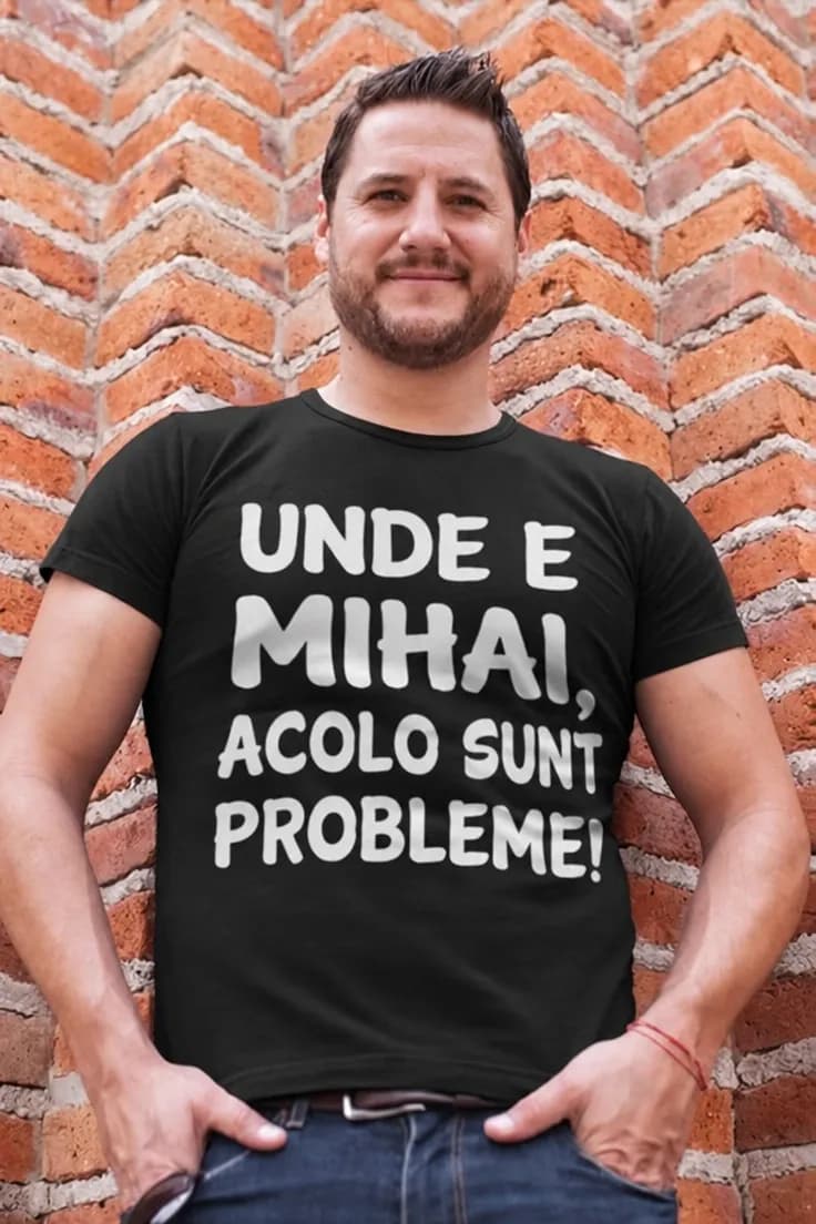 Tricou amuzant Probleme cu nume personalizat 2