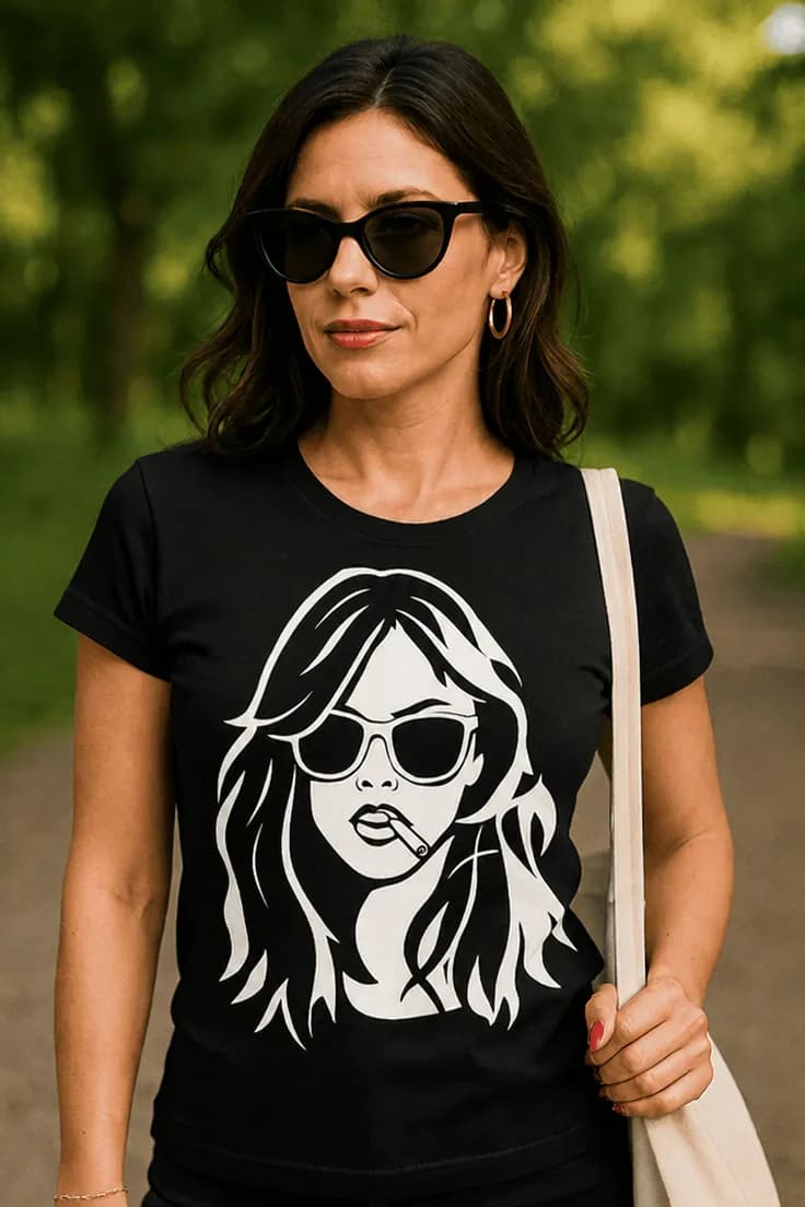 Tricou amuzant Rebelă sexy pentru cadou