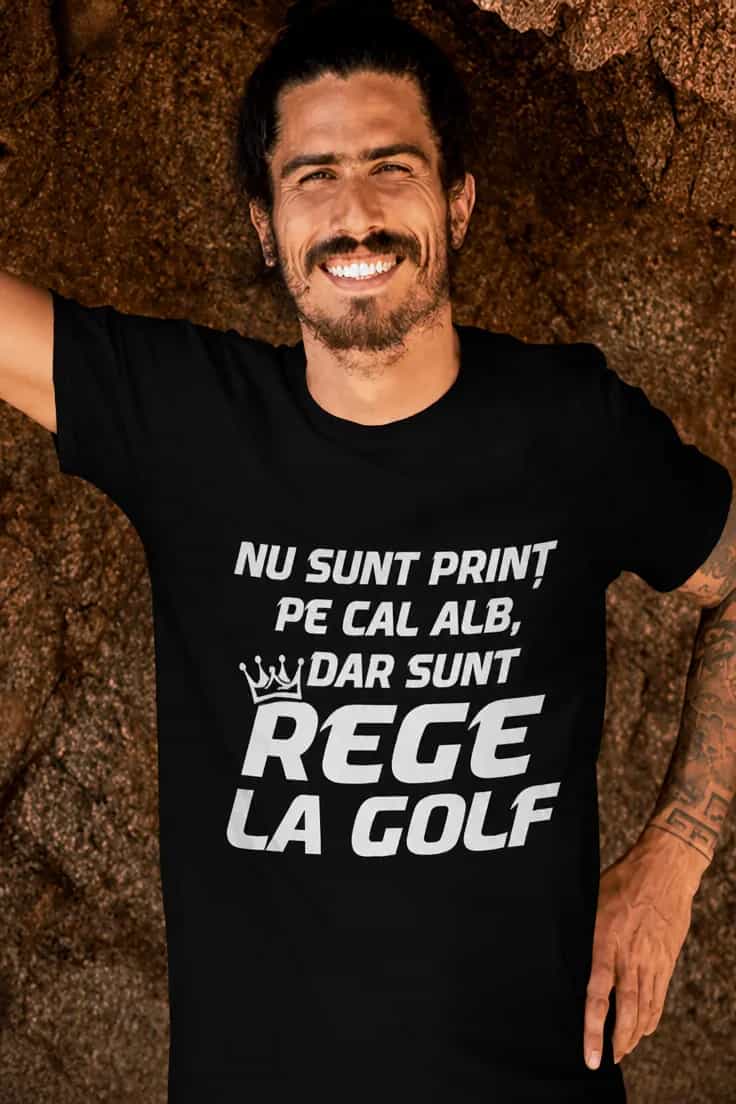 Tricou amuzant Rege la golf – NU SUNT PRINȚ