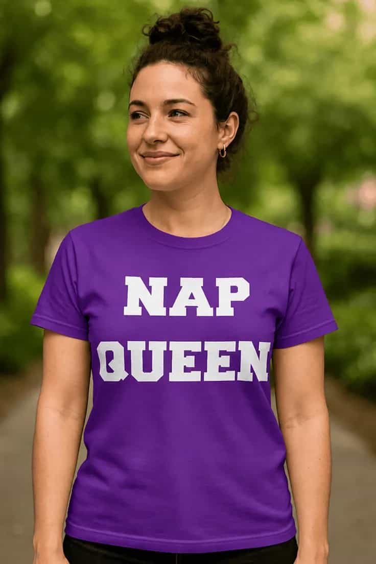 Tricou amuzant Regina somnului – NAP QUEEN