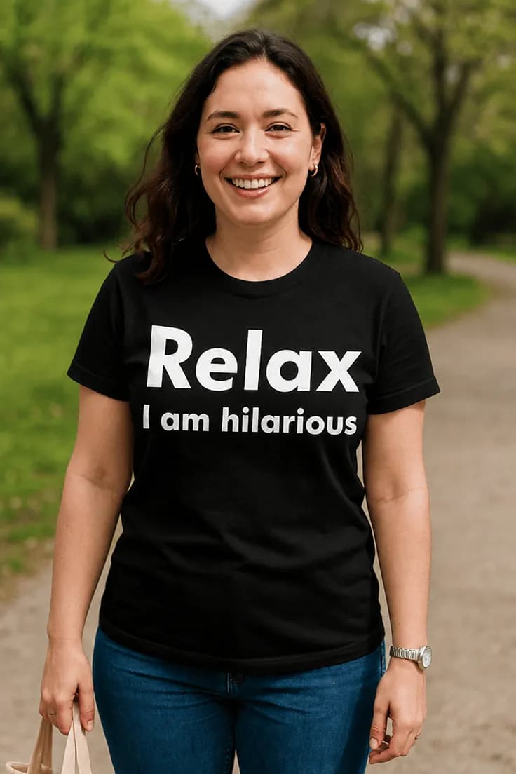 Tricou amuzant Relax sunt hilar - Relax I am hilarious