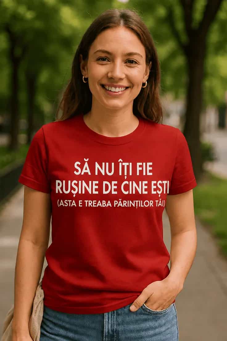 Tricou amuzant Să nu îți fie rușine | Cadou haios
