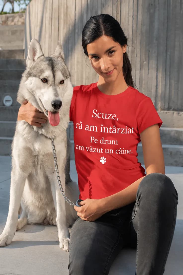 Tricou amuzant Scuze că am întârziat