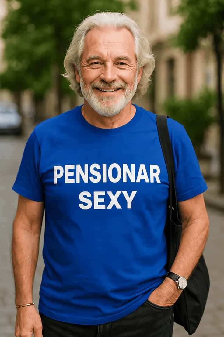 Tricou amuzant Sexy la pensie – PENSIONAR SEXY