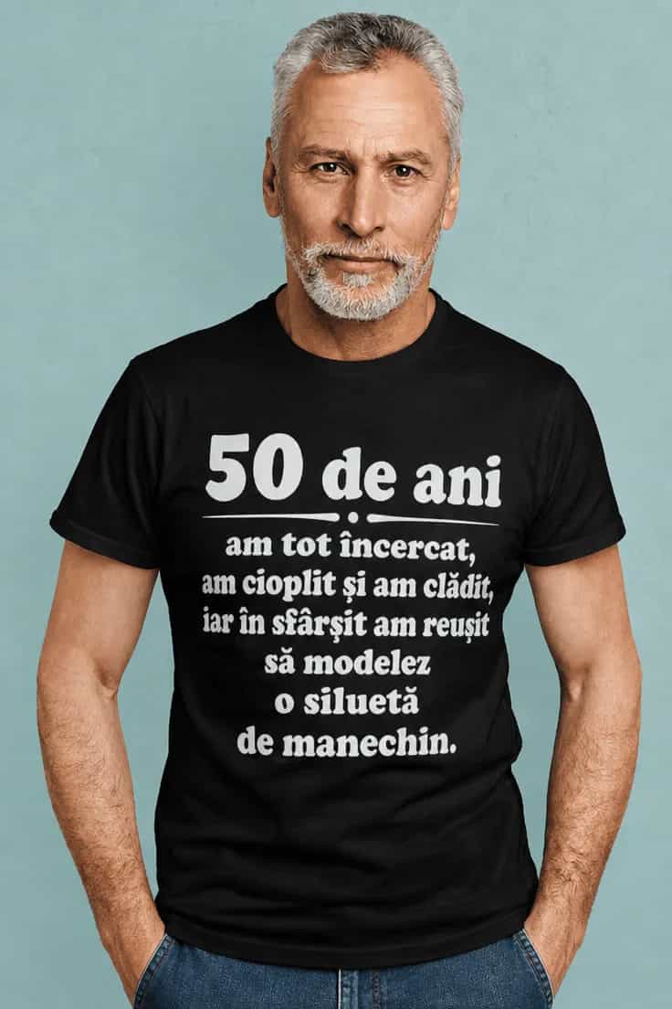 Tricou amuzant Siluetă de manechin cu anul la alegere