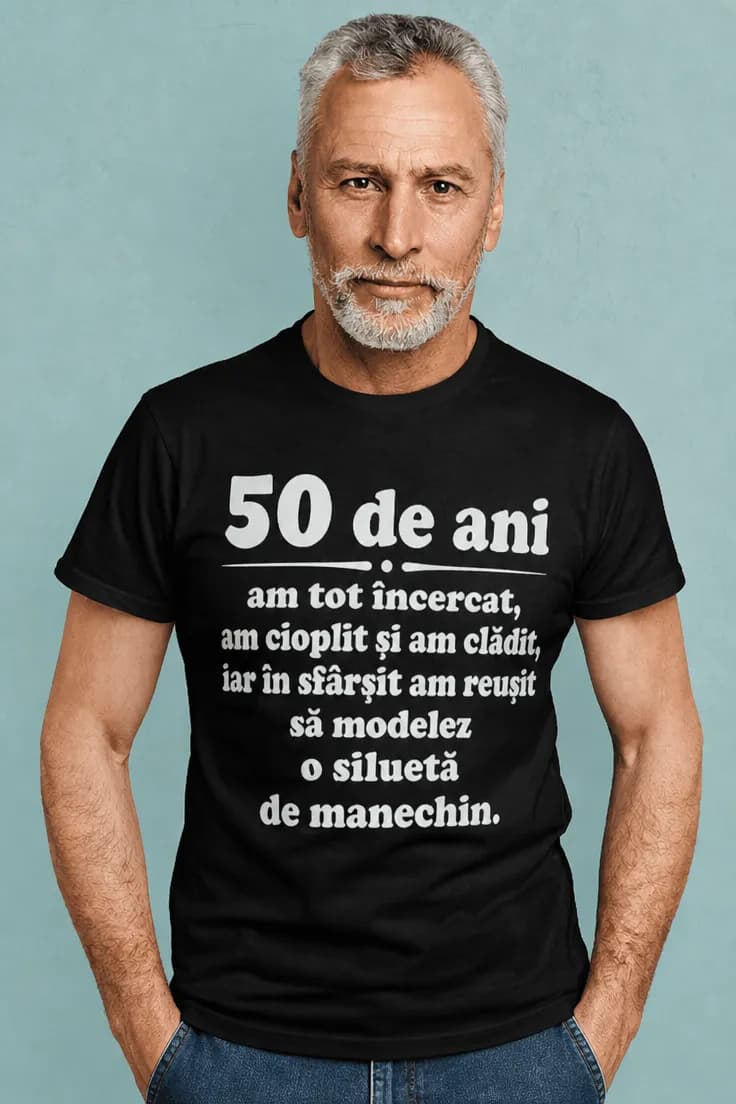 Tricou amuzant Siluetă de manechin cu anul la alegere