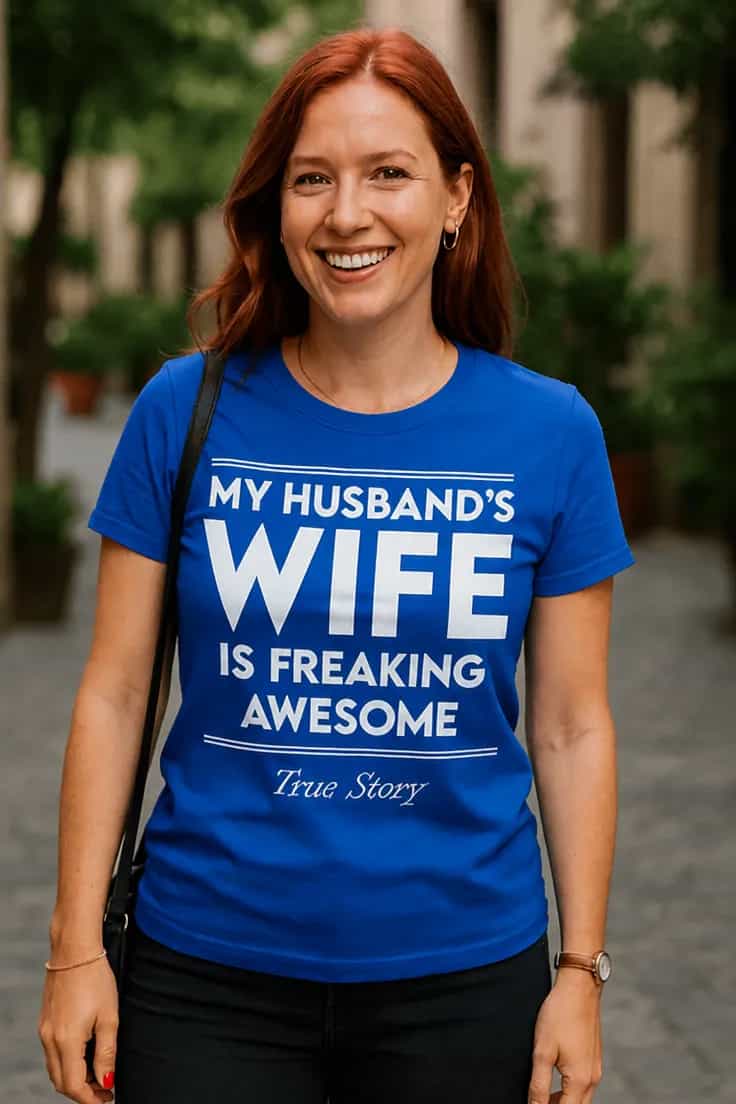 Tricou amuzant Soția soțului meu - MY HUSBAND'S WIFE