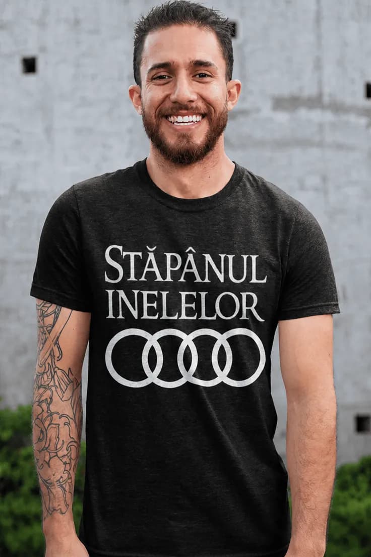 Tricou amuzant Stăpânul inelelor – STĂPÂNUL INELELOR