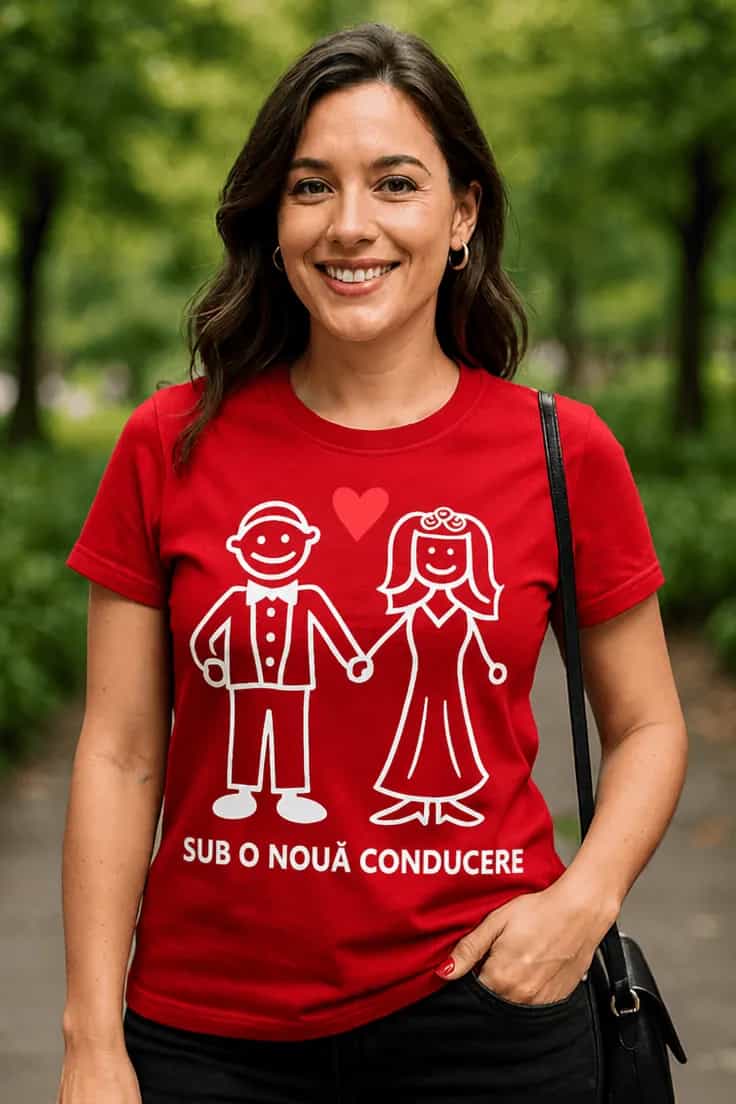 Tricou amuzant Sub o nouă conducere