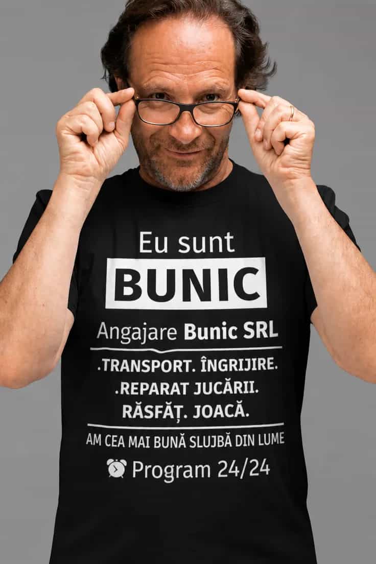 Tricou amuzant Sunt bunic - Eu sunt BUNIC
