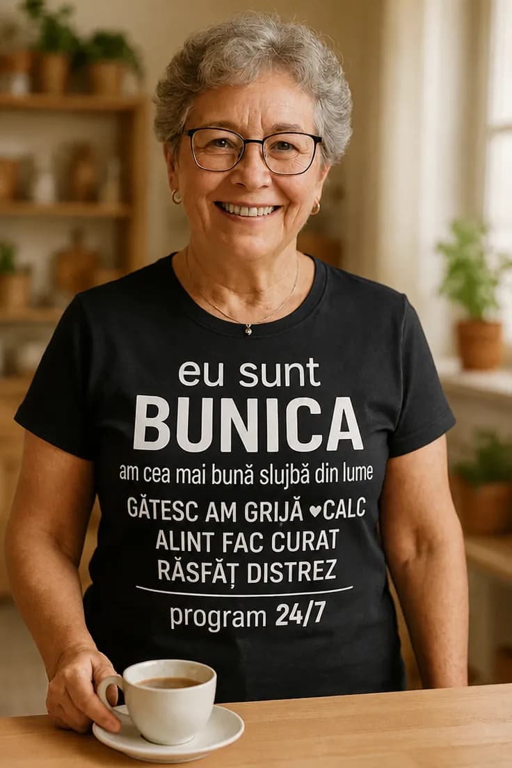 Tricou amuzant Sunt bunica perfectă - eu sunt